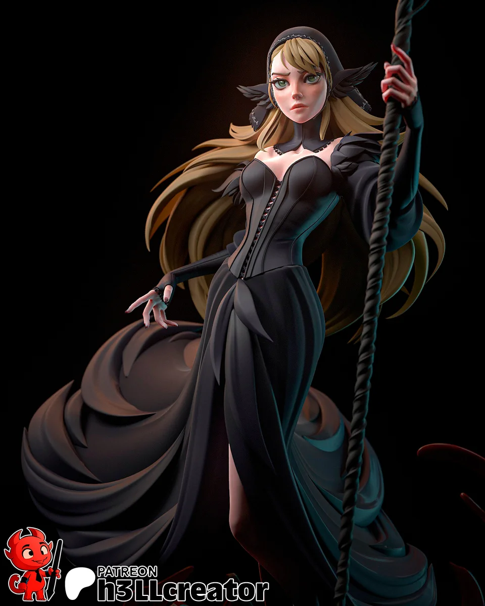 Marcille | Fan Art | 3D Printed Resin Model Garage Kit | *Un-Painted* | H3LL Creator