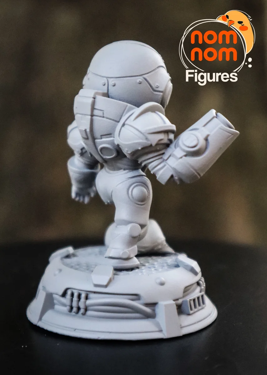 Chibi Samus | Fan Art | 3D Printed Resin Model Garage Kit | *Un-Painted* | Nomnom 7