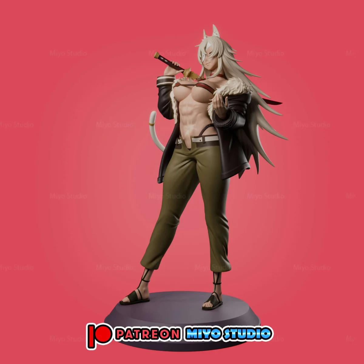Ghislaine Dedoldia | Fan Art | 3D Printed Resin Model Garage Kit | *Un-Painted* | MiyoStudio 3