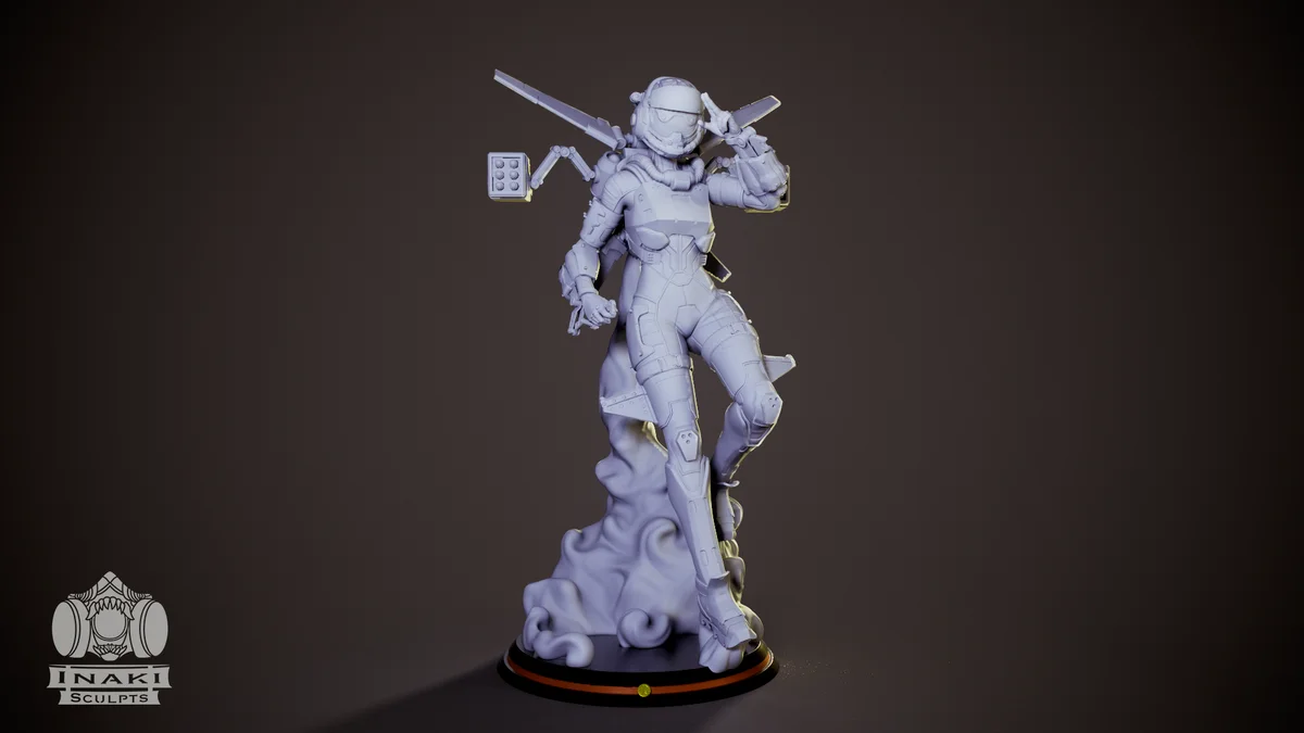 Valkyrie | Fan Art | 3D Printed Resin Model Garage Kit | *Un-Painted* | Inaki Sculpts 5