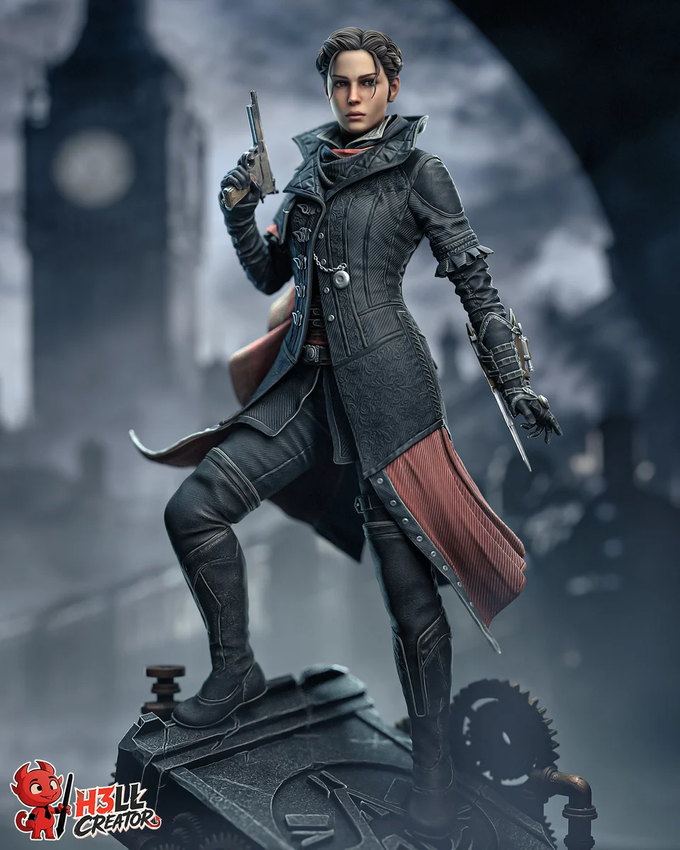 Evie Frye | Fan Art | 3D Printed Resin Model Garage Kit | *Un-Painted* | H3LL Creator