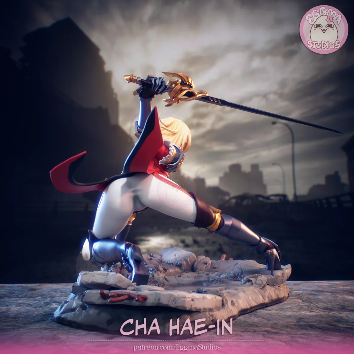 Cha Hae-In | Fan Art | 3D Printed Resin Model Garage Kit | *Un-Painted* | EggmaStudios 4