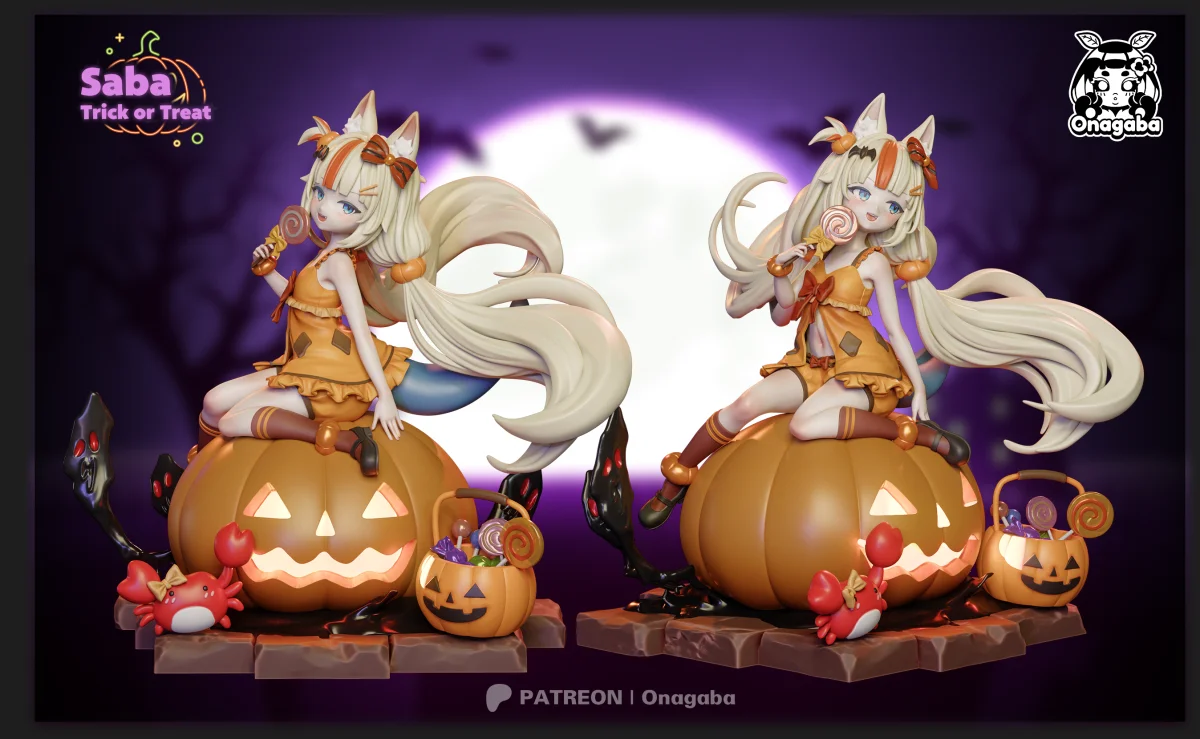 Halloween Saba | Fan Art | 3D Printed Resin Model Garage Kit | *Un-Painted* | ONAGABA 8