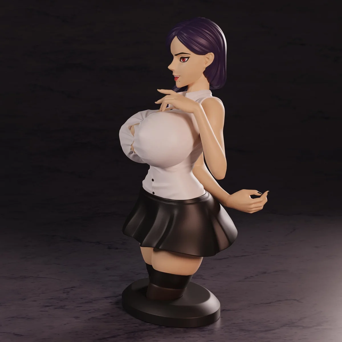 Office Lady | Fan Art | 3D Printed Resin Model Garage Kit | *Un-Painted* | Polybits 4