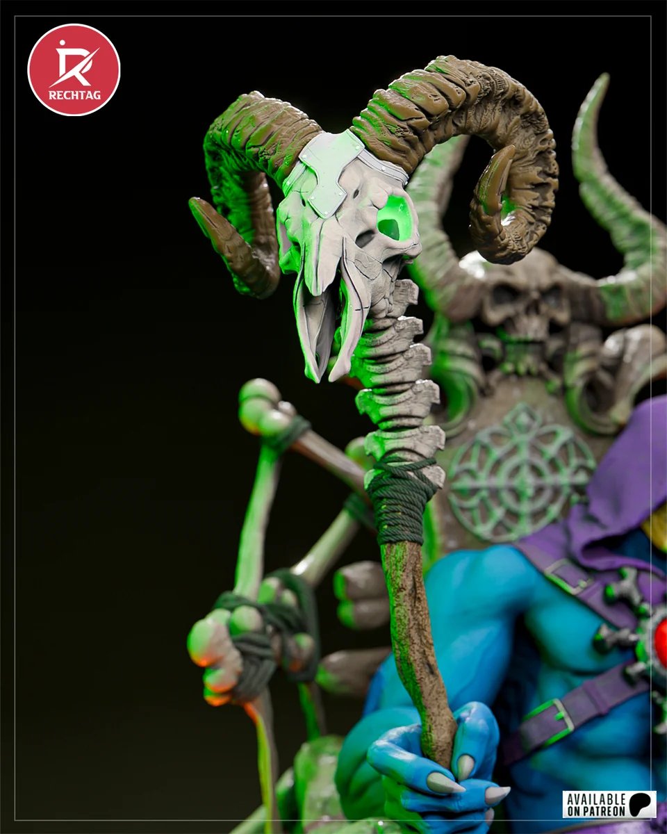 Skeletor | Fan Art | 3D Printed Resin Model Garage Kit | *Un-Painted* | Rechtag 8