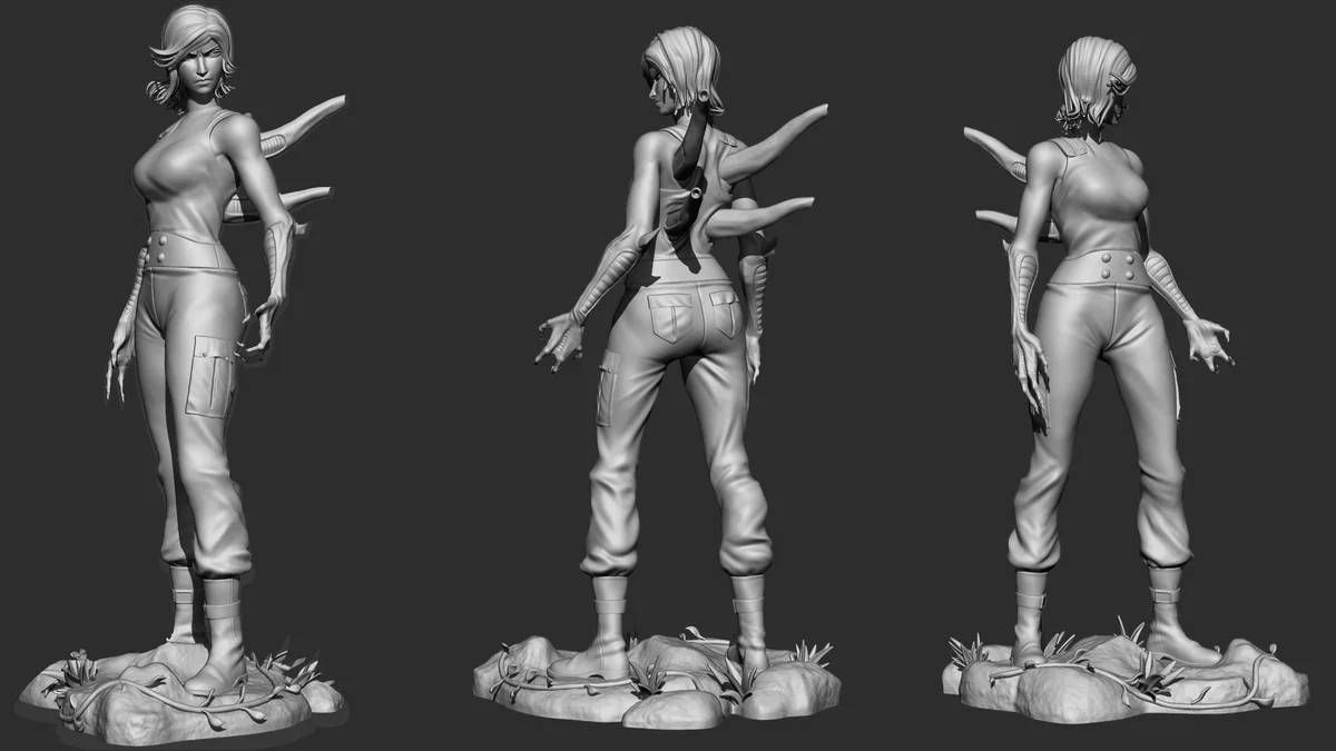 Eloise | Fan Art | 3D Printed Resin Model Garage Kit | *Un-Painted* | Inaki Sculpts 6