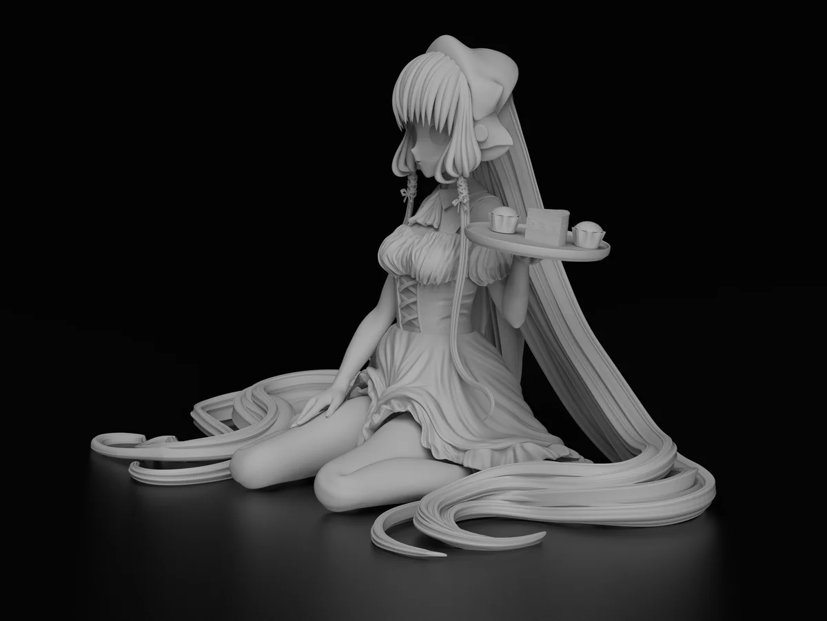 Chi | Fan Art | 3D Printed Resin Model Garage Kit | *Un-Painted* | Yoru Studio 5