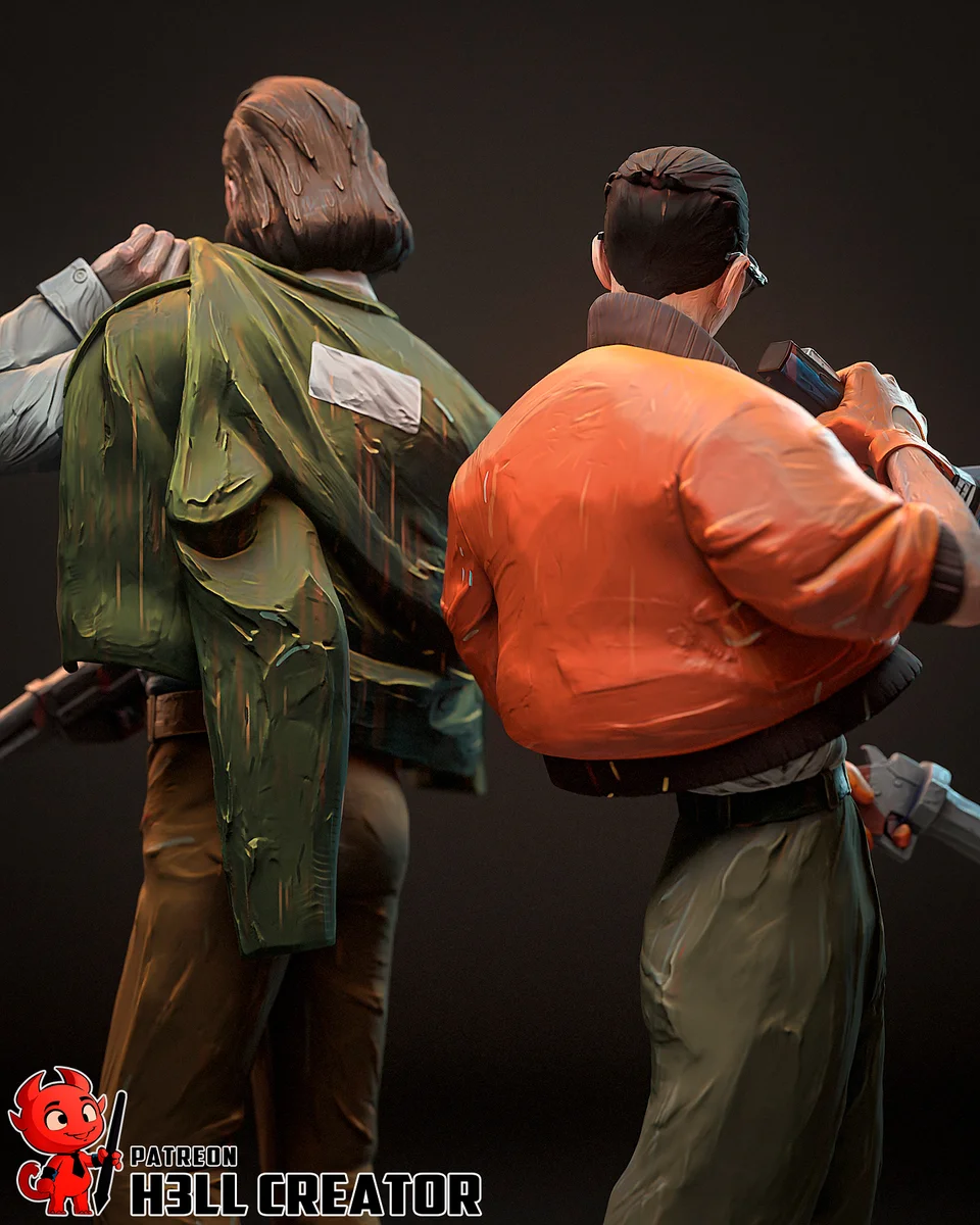 Harry and Kim | Fan Art | 3D Printed Resin Model Garage Kit | *Un-Painted* | H3LL Creator 8