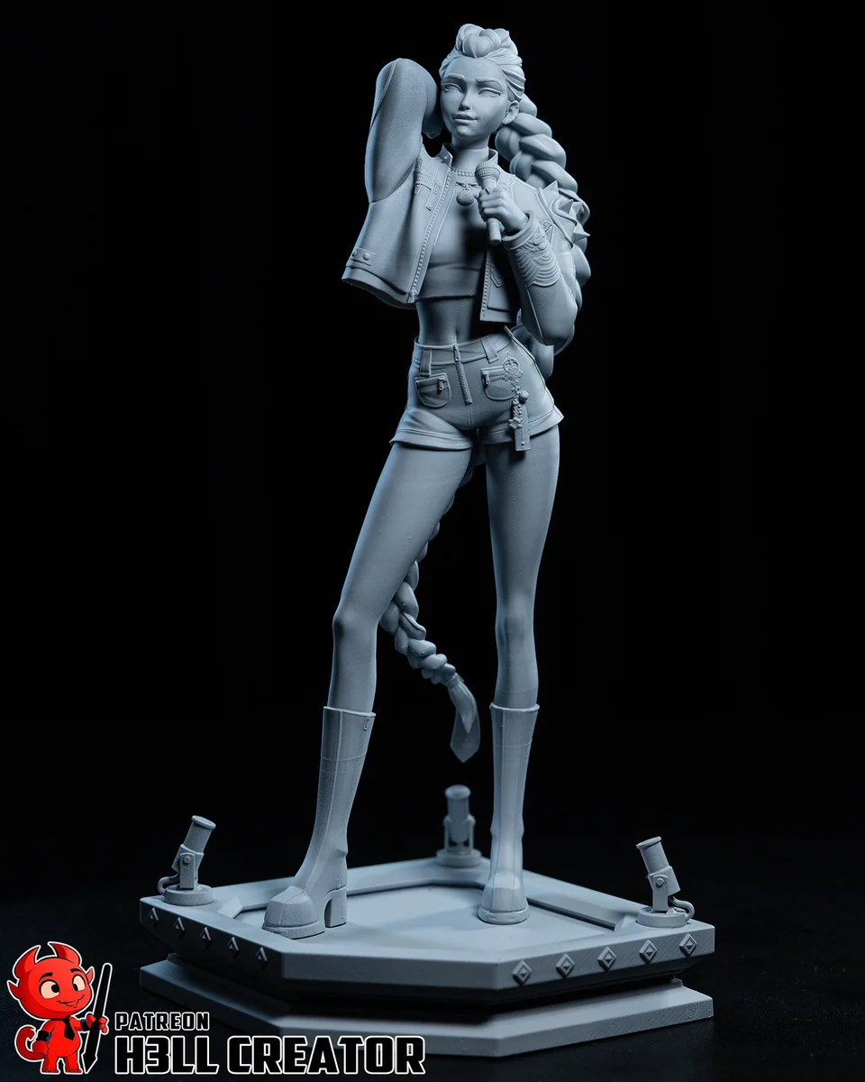 Rumi | Fan Art | 3D Printed Resin Model Garage Kit | *Un-Painted* | H3LL Creator 9