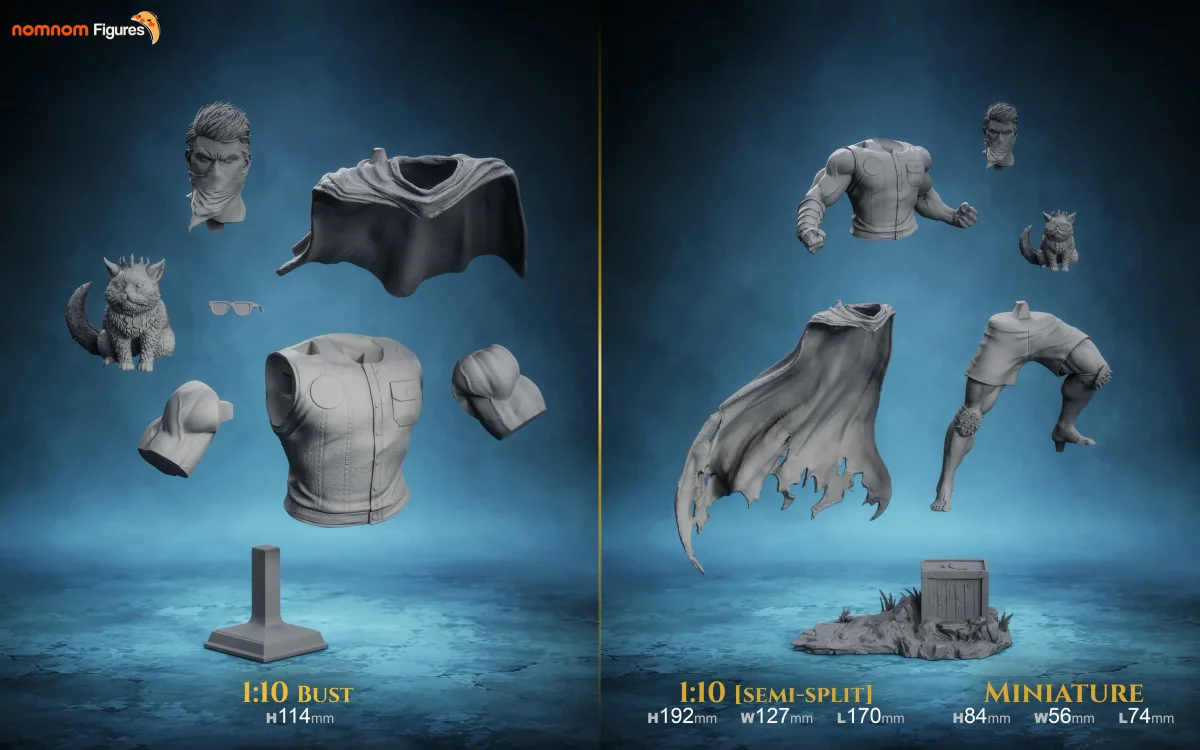 Carl | Fan Art | 3D Printed Resin Model Garage Kit | *Un-Painted* | Nomnom 9