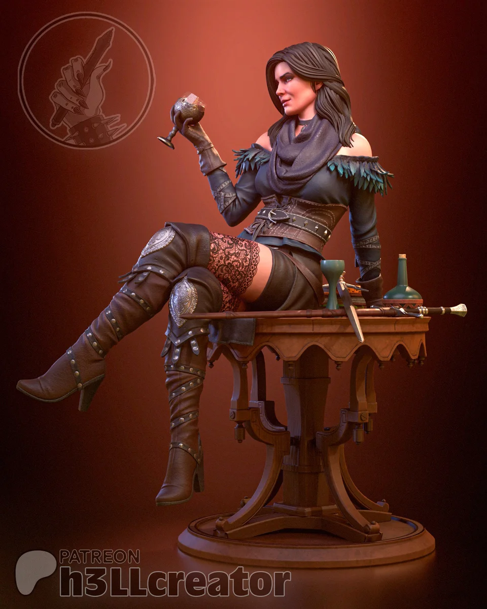 Yennefer of Vengerberg | Fan Art | 3D Printed Resin Model Garage Kit | *Un-Painted* | H3LL Creator 3