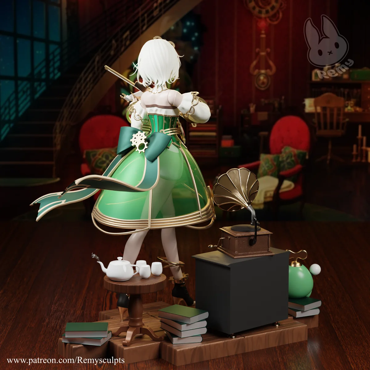 Cecilia Immergreen | Fan Art | 3D Printed Resin Model Garage Kit | *Un-Painted* | Remy Sculpts 5