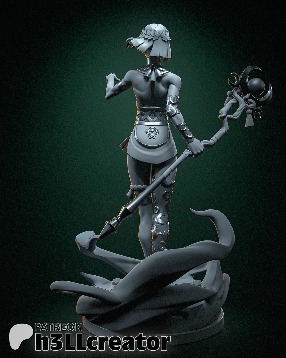 Melinoe | Fan Art | 3D Printed Resin Model Garage Kit | *Un-Painted* | H3LL Creator 9