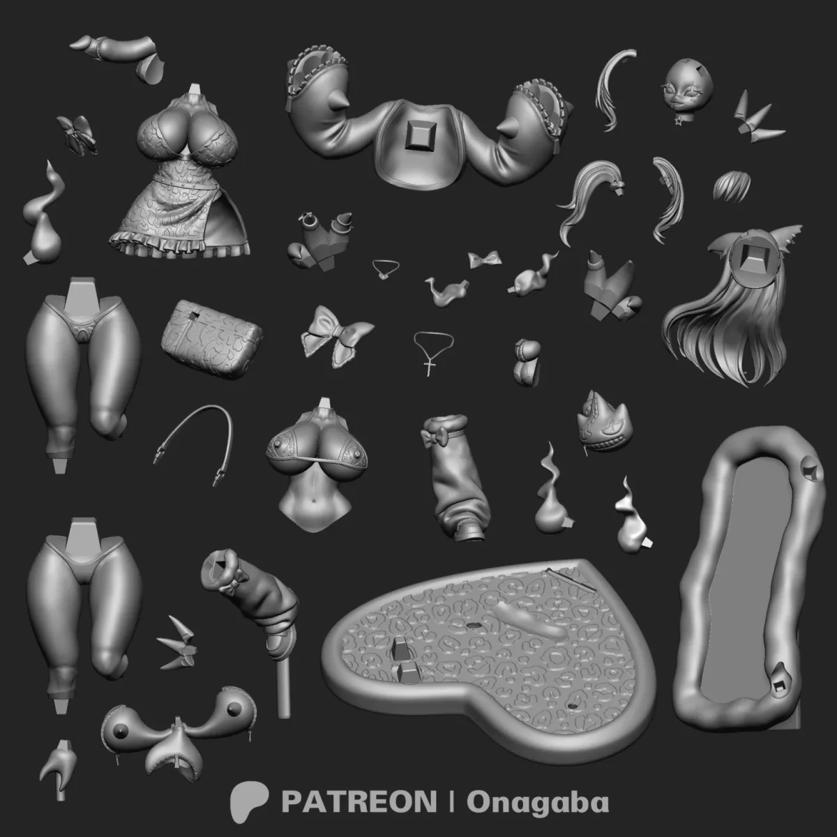 Gyaru Mega Banette | Fan Art | 3D Printed Resin Model Garage Kit | *Un-Painted* | ONAGABA 16