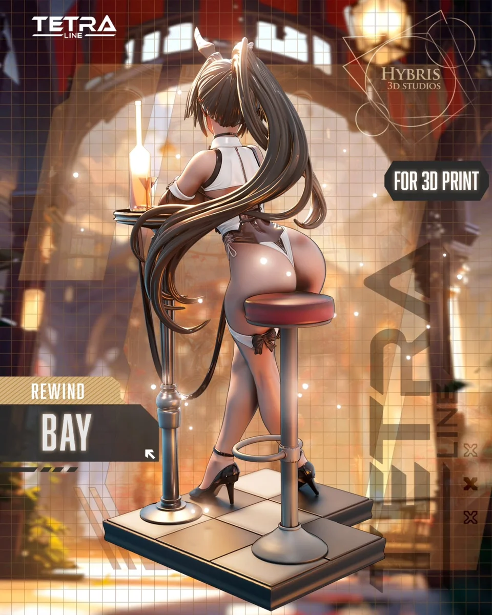 Bay - Radiant Rabbit | Fan Art | 3D Printed Resin Model Garage Kit | *Un-Painted* | Hybris Studios 6