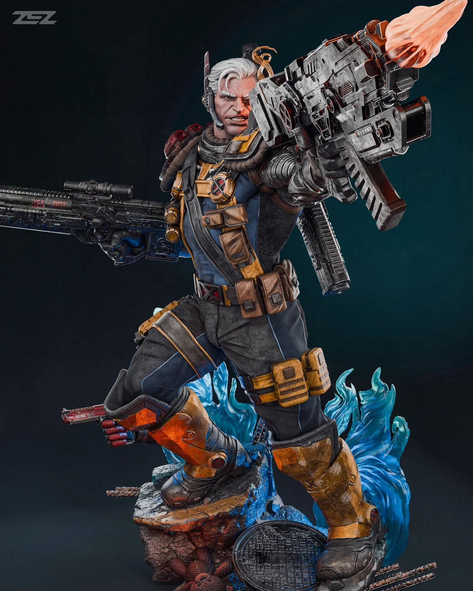 Cable | Fan Art | 3D Printed Resin Model Garage Kit | *Un-Painted* | ZEZ Studio 10