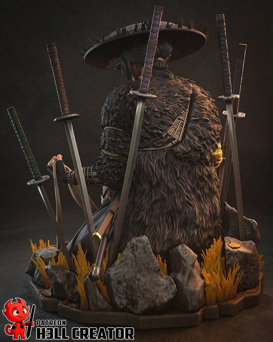 Atsu | Fan Art | 3D Printed Resin Model Garage Kit | *Un-Painted* | H3LL Creator 8