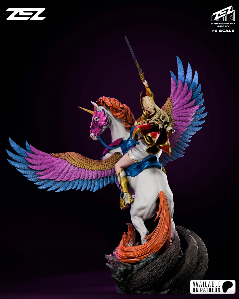 She-Ra | Fan Art | 3D Printed Resin Model Garage Kit | *Un-Painted* | ZEZ Studio 4