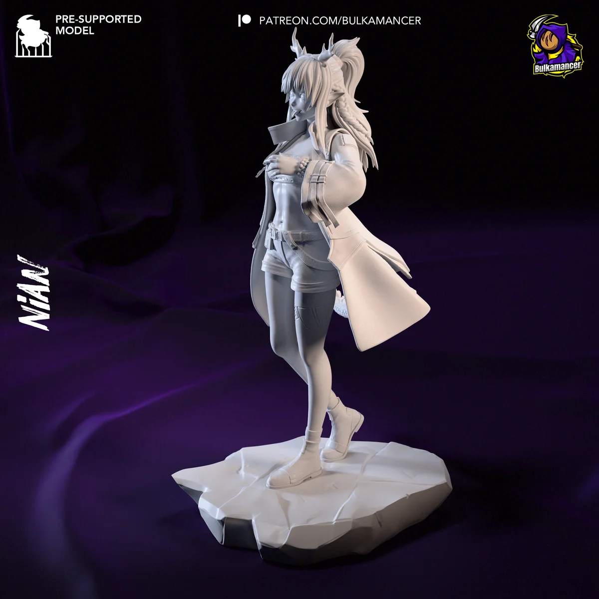 Nian | Fan Art | 3D Printed Resin Model Garage Kit | *Un-Painted* | Bulkamancer 7