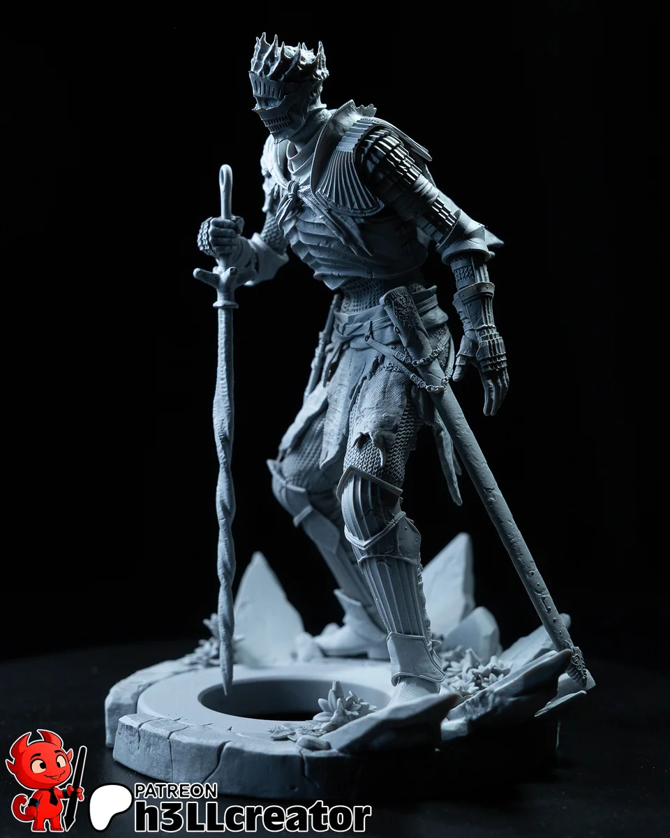 Soul of Cinders | Fan Art | 3D Printed Resin Model Garage Kit | *Un-Painted* | H3LL Creator 9