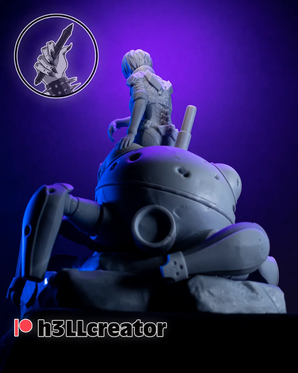 Motoko Kusanagi | Fan Art | 3D Printed Resin Model Garage Kit | *Un-Painted* | H3LL Creator 5