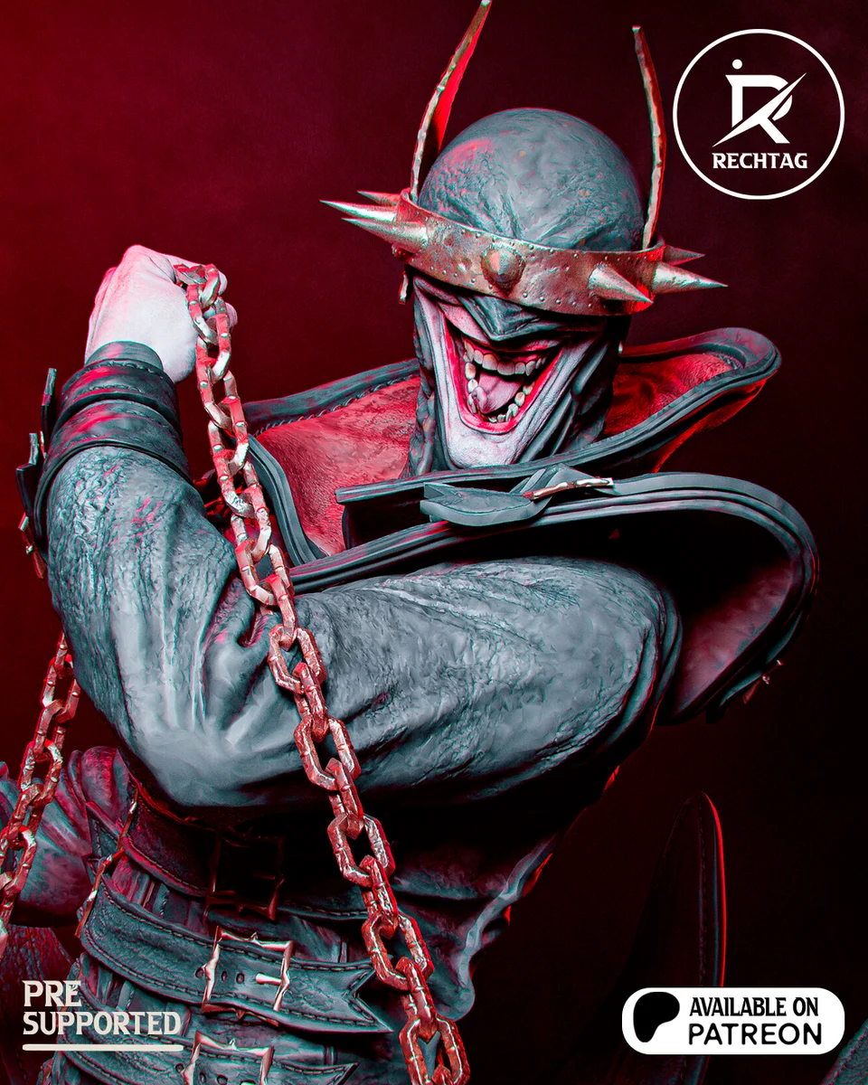 Batman Who Laughs | Fan Art | 3D Printed Resin Model Garage Kit | *Un-Painted* | Rechtag 7