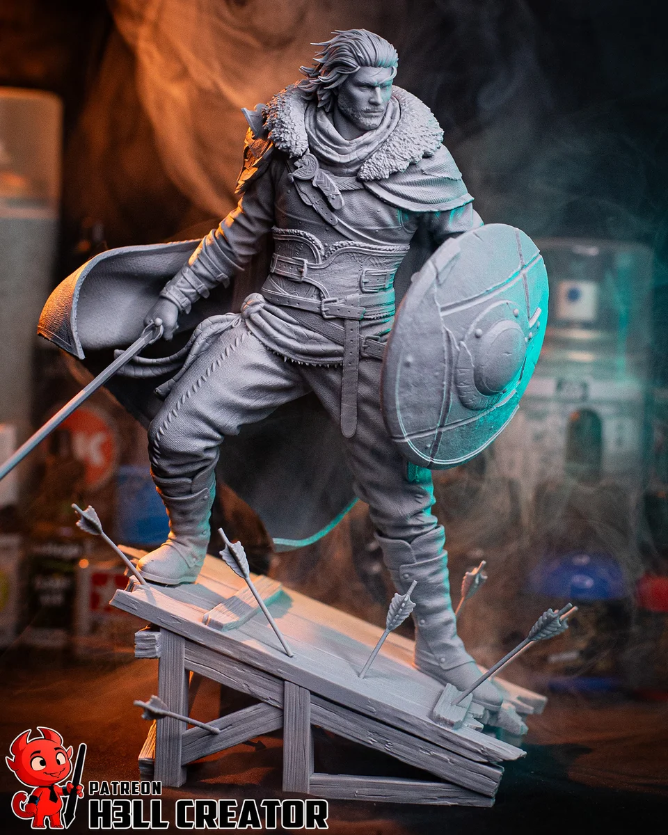 Kliff | Fan Art | 3D Printed Resin Model Garage Kit | *Un-Painted* | H3LL Creator 12