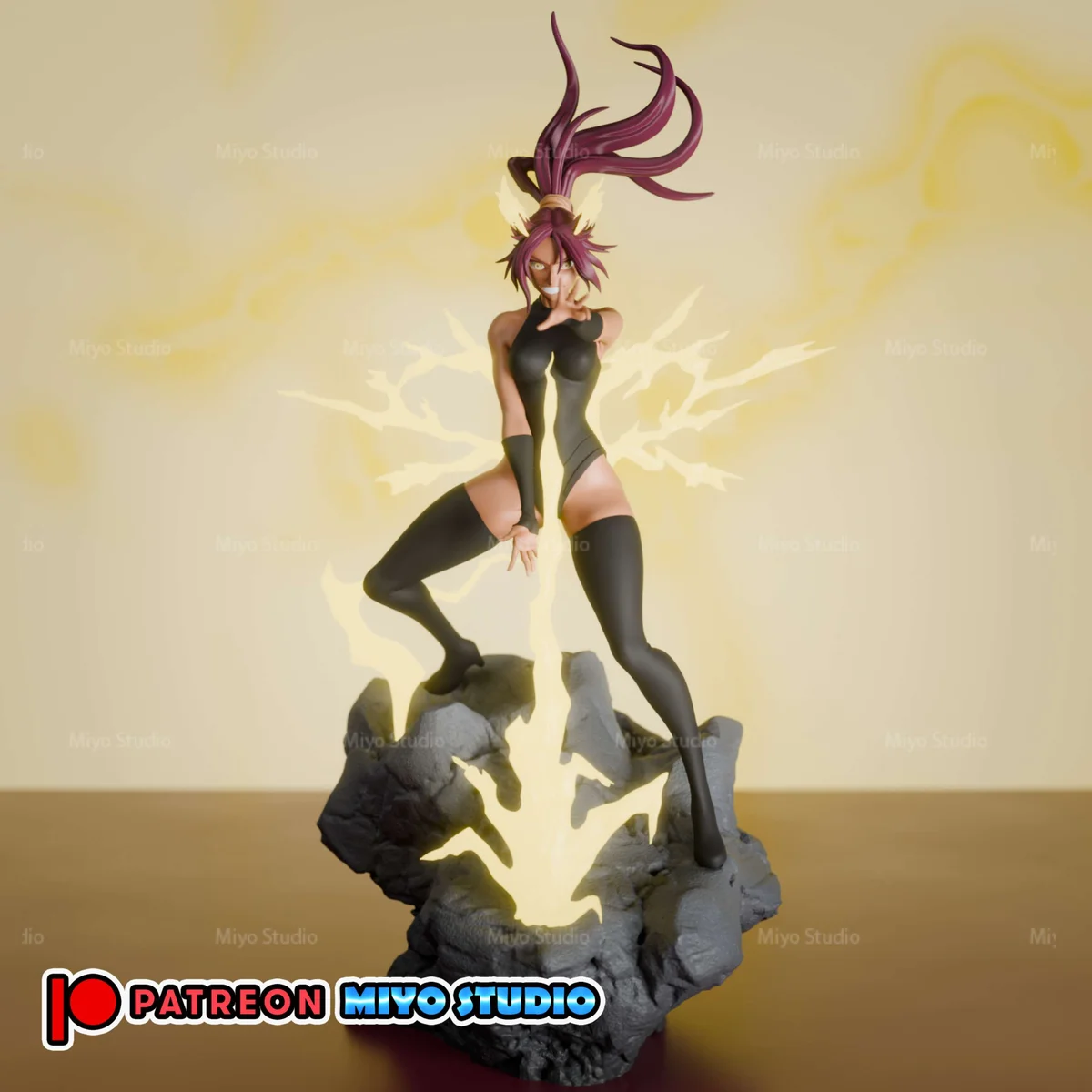 Yoruichi Shihouin | Fan Art | 3D Printed Resin Model Garage Kit | *Un-Painted* | MiyoStudio