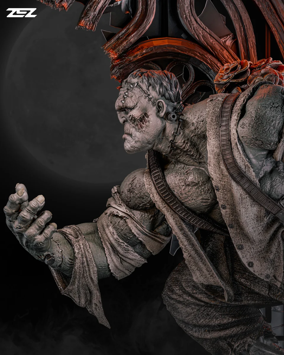 Frankenstein | Fan Art | 3D Printed Resin Model Garage Kit | *Un-Painted* | ZEZ Studio 12
