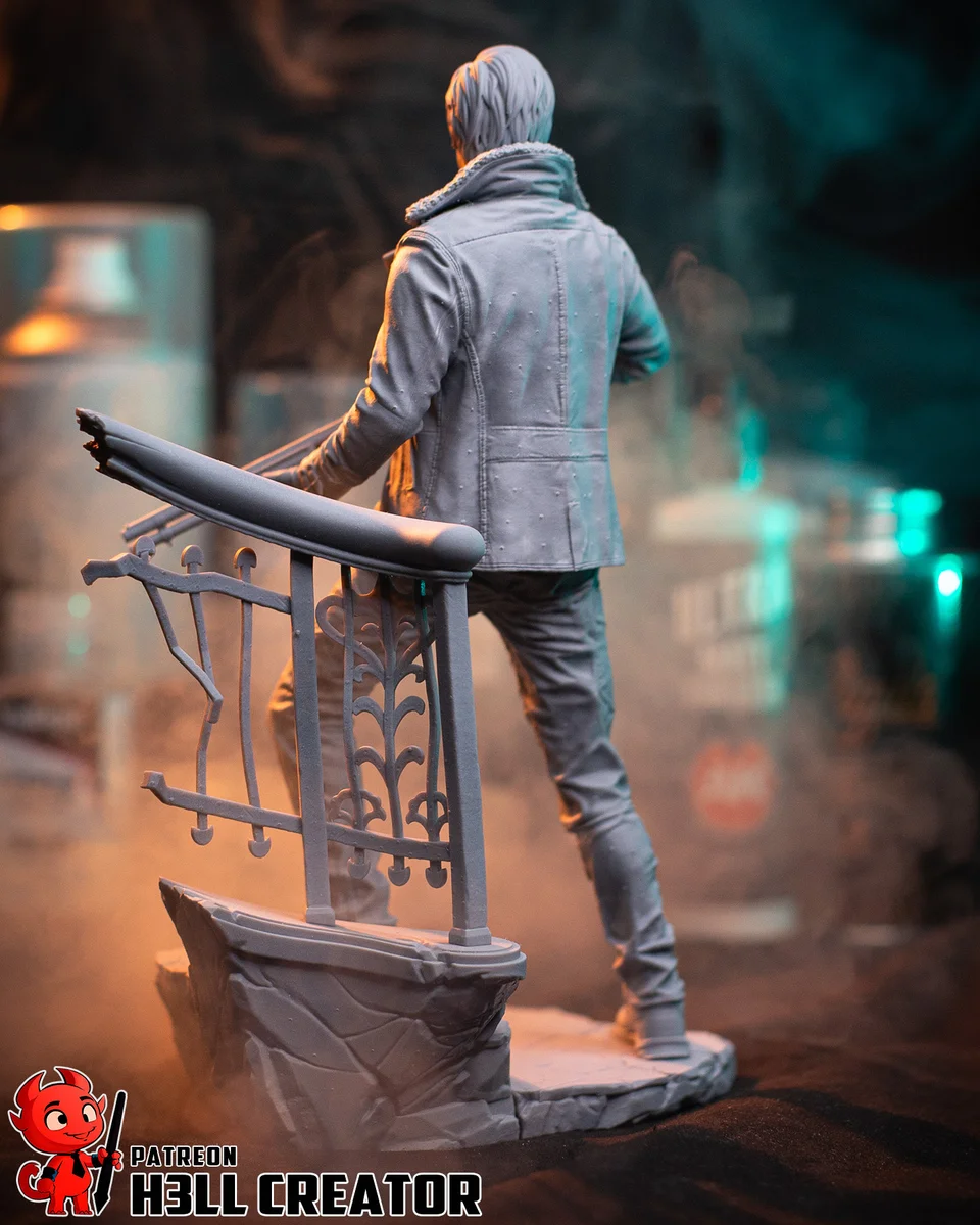 Leon S. Kennedy | Fan Art | 3D Printed Resin Model Garage Kit | *Un-Painted* | H3LL Creator 12