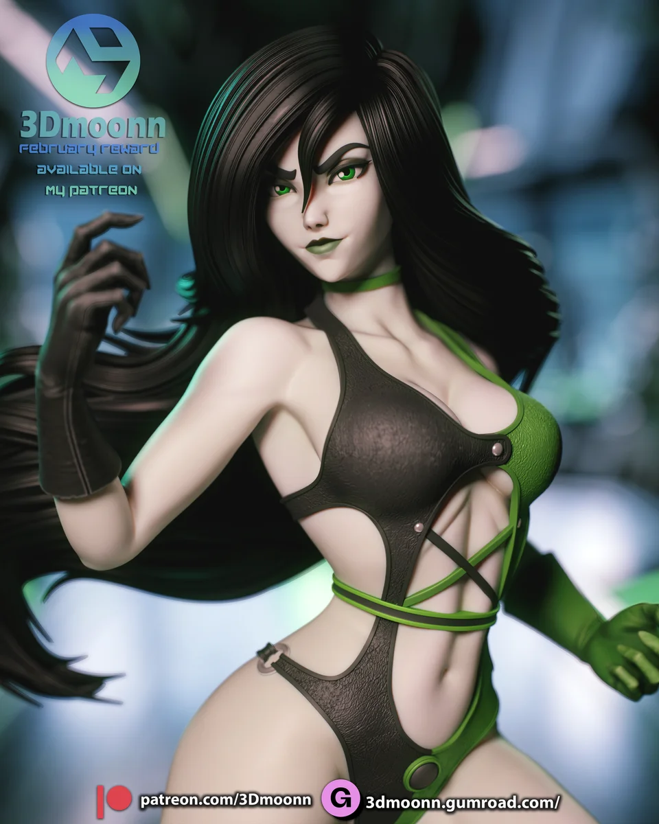 Shego | Fan Art | 3D Printed Resin Model Garage Kit | *Un-Painted* | 3DMoonn 8