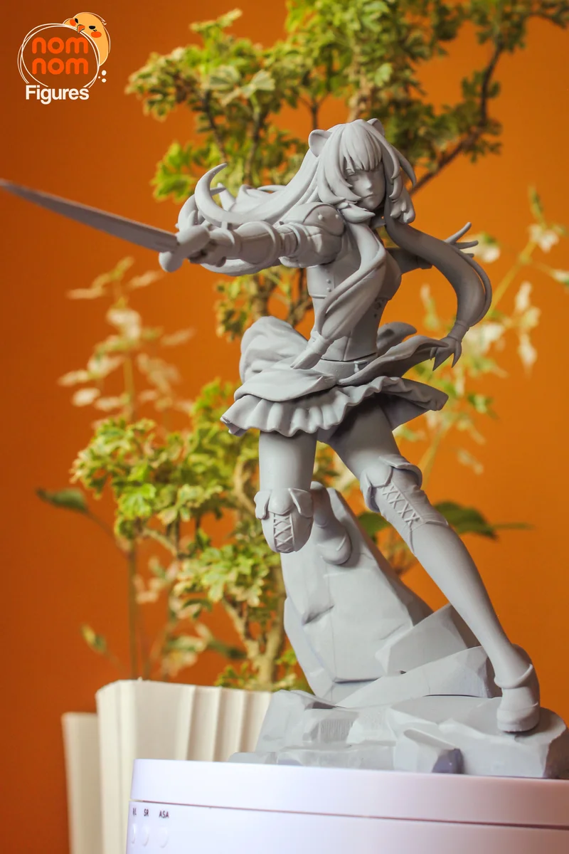 Raphtalia | Fan Art | 3D Printed Resin Model Garage Kit | *Un-Painted* | Nomnom 5