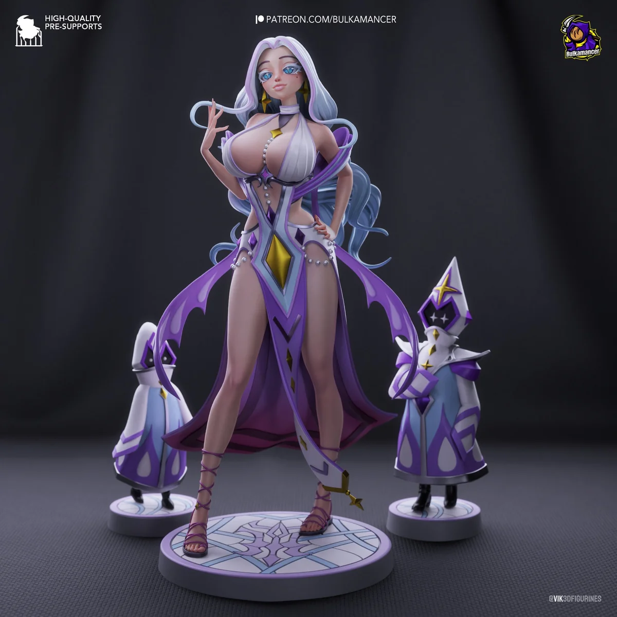 Boobamancer | Fan Art | 3D Printed Resin Model Garage Kit | *Un-Painted* | Bulkamancer 2