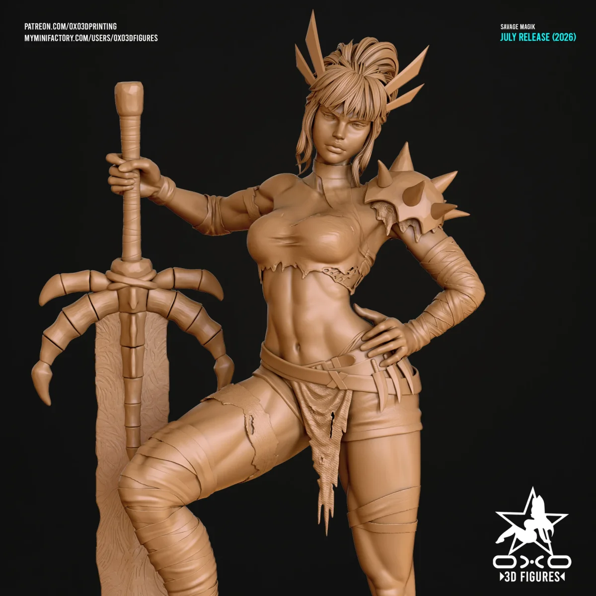 Savage Mag | Fan Art | 3D Printed Resin Model Garage Kit | *Un-Painted* | OXO3D 6