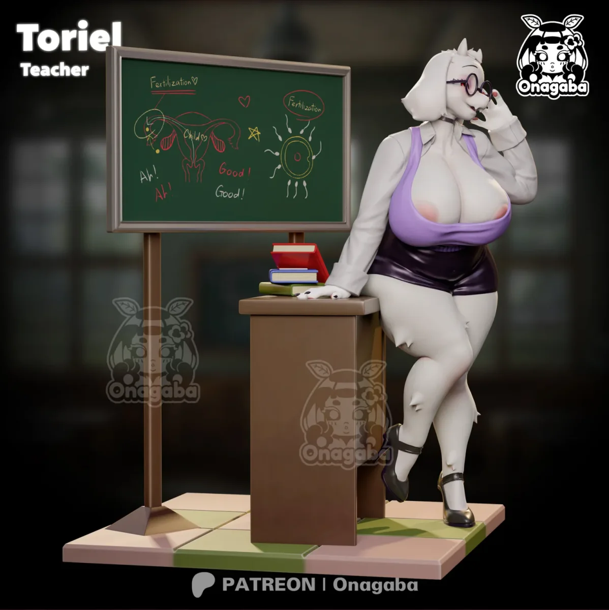 Toriel Teacher | Fan Art | 3D Printed Resin Model Garage Kit | *Un-Painted* | ONAGABA 8