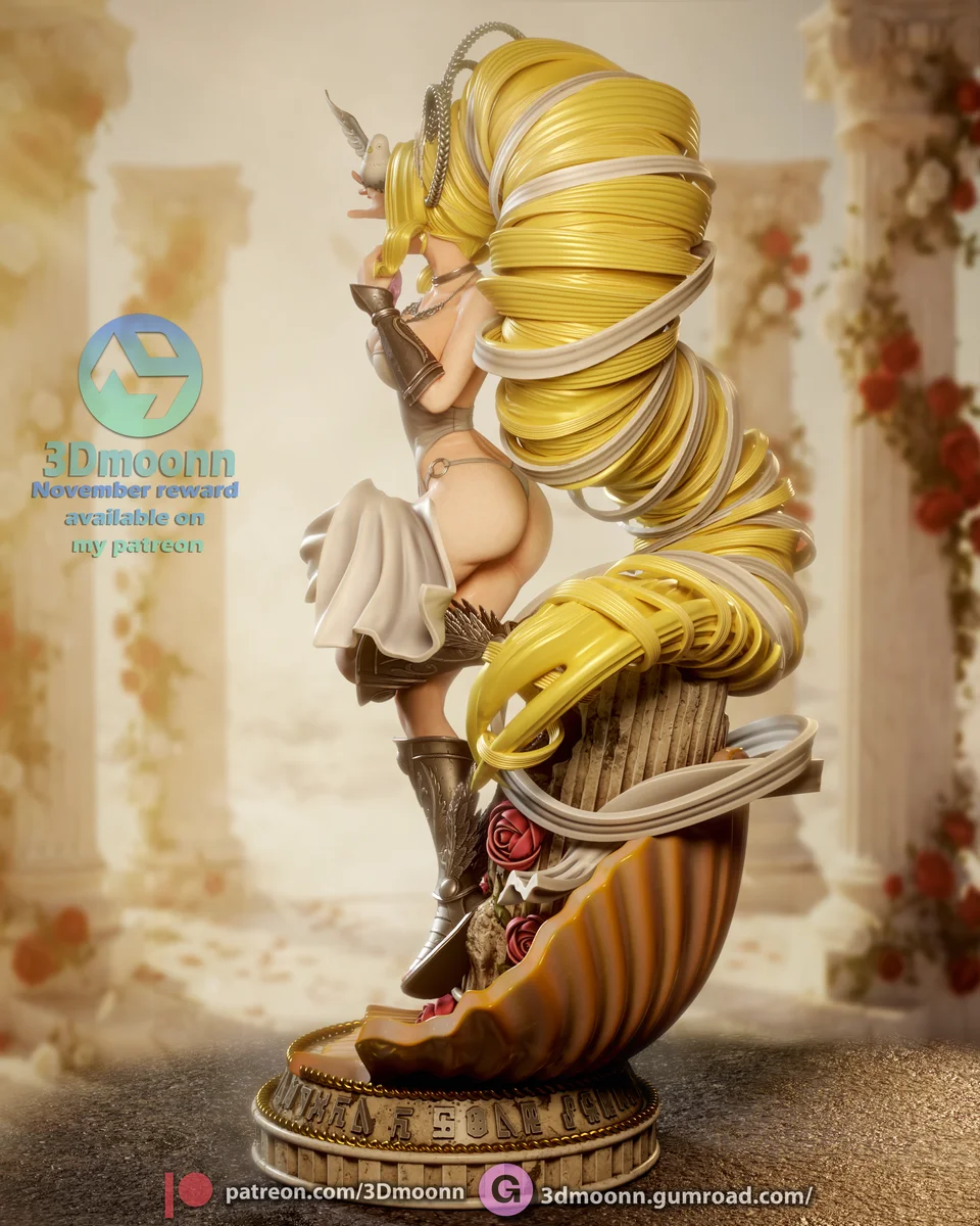 Venusmon | Fan Art | 3D Printed Resin Model Garage Kit | *Un-Painted* | 3DMoonn 4