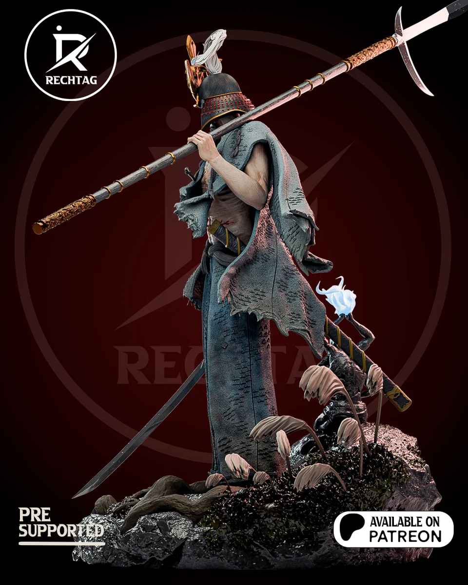 Isshin Ashina | Fan Art | 3D Printed Resin Model Garage Kit | *Un-Painted* | Rechtag 7