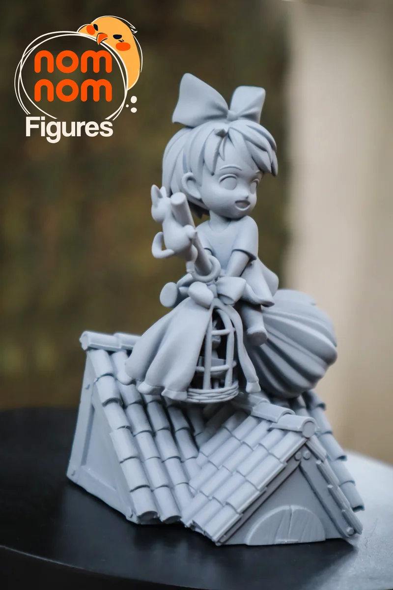 Chibi Kiki | Fan Art | 3D Printed Resin Model Garage Kit | *Un-Painted* | Nomnom 7
