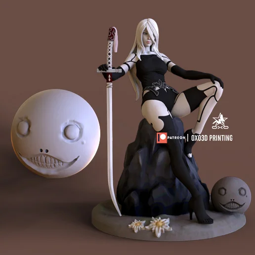 Emil | Fan Art | 3D Printed Resin Model Garage Kit | *Un-Painted* | OXO3D 3