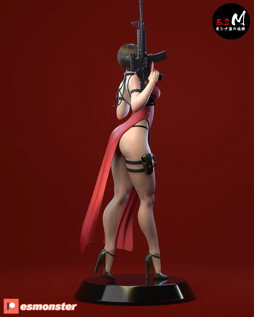 Ada Wong v1 | Fan Art | 3D Printed Resin Model Garage Kit | *Un-Painted* | ES Monster 3