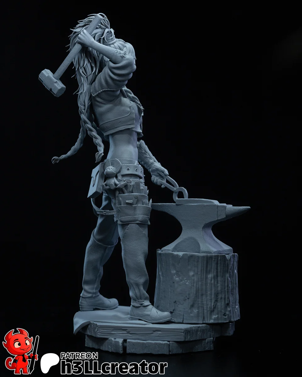 Gemma | Fan Art | 3D Printed Resin Model Garage Kit | *Un-Painted* | H3LL Creator 12