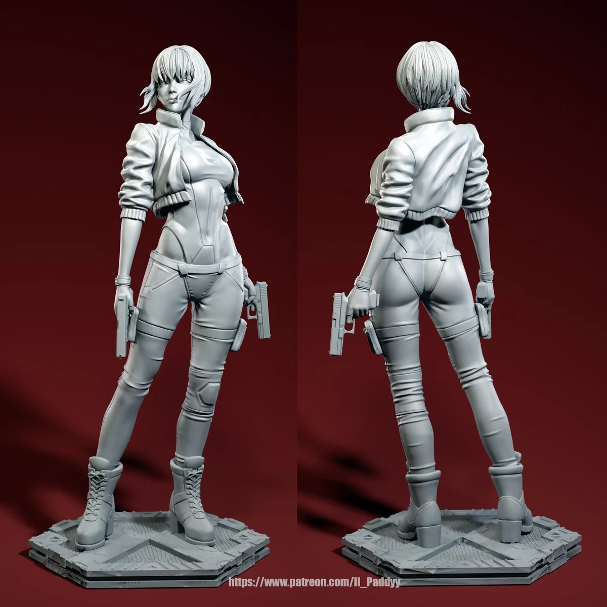 Major | Fan Art | 3D Printed Resin Model Garage Kit | *Un-Painted* | Il Paddyy 4