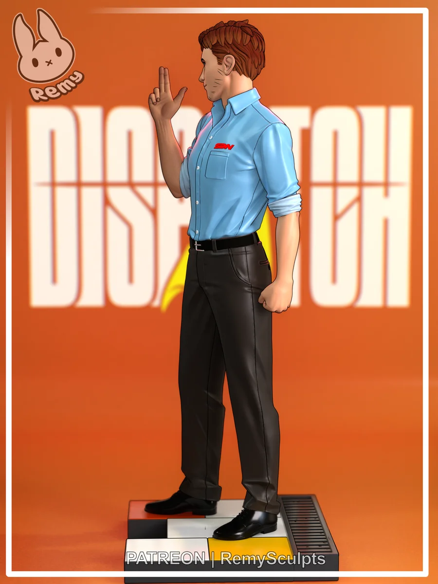 Robert Robertson | Fan Art | 3D Printed Resin Model Garage Kit | *Un-Painted* | Remy Sculpts 3