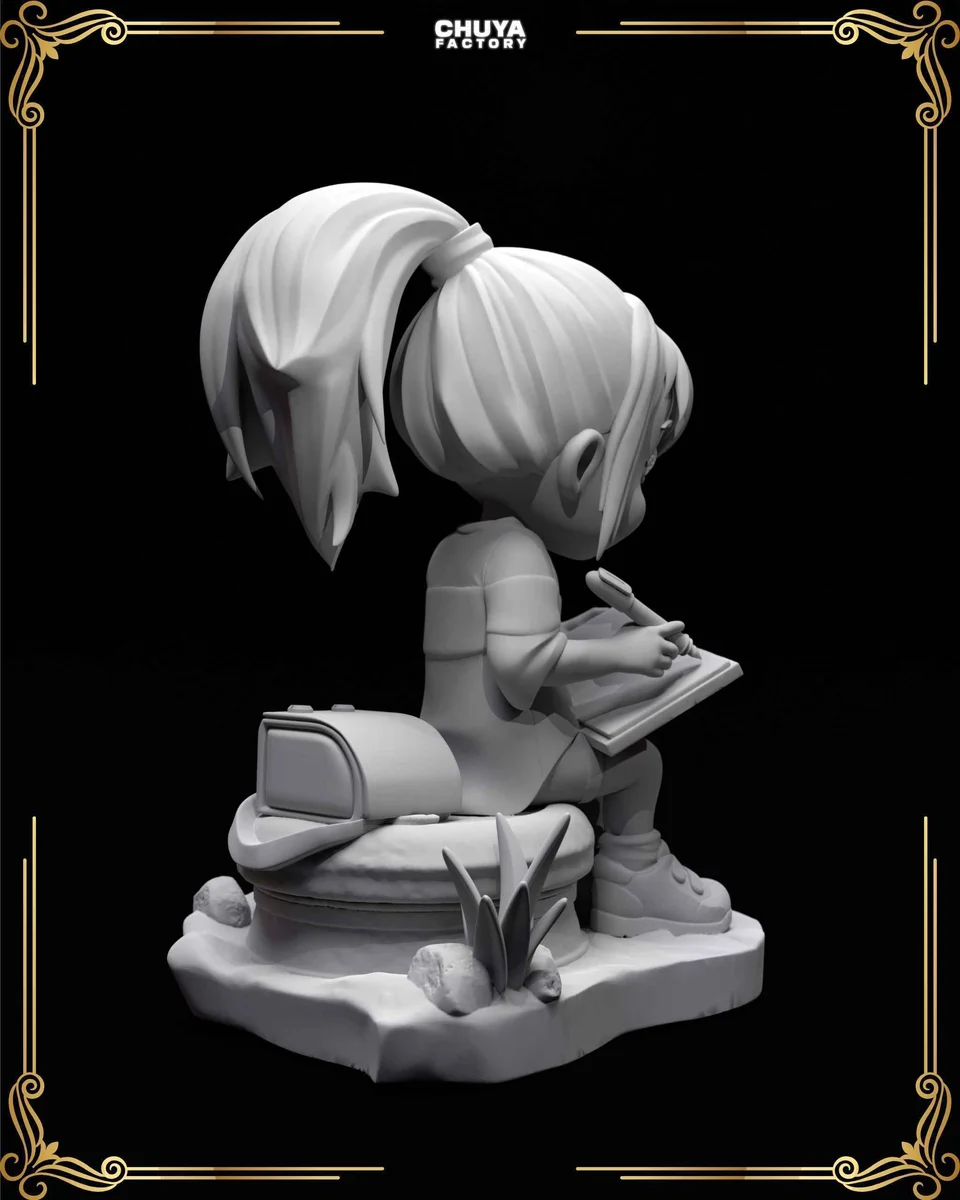 Chibi Chihiro | Fan Art | 3D Printed Resin Model Garage Kit | *Un-Painted* | Chuya Factory 8
