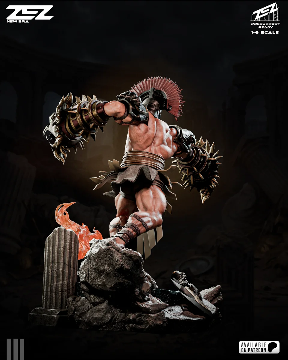 Hercules | Fan Art | 3D Printed Resin Model Garage Kit | *Un-Painted* | ZEZ Studio 4