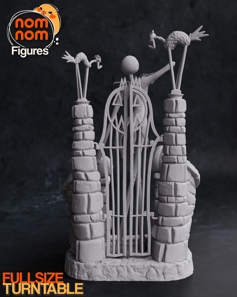 Jack Skellington | Fan Art | 3D Printed Resin Model Garage Kit | *Un-Painted* | Nomnom 5