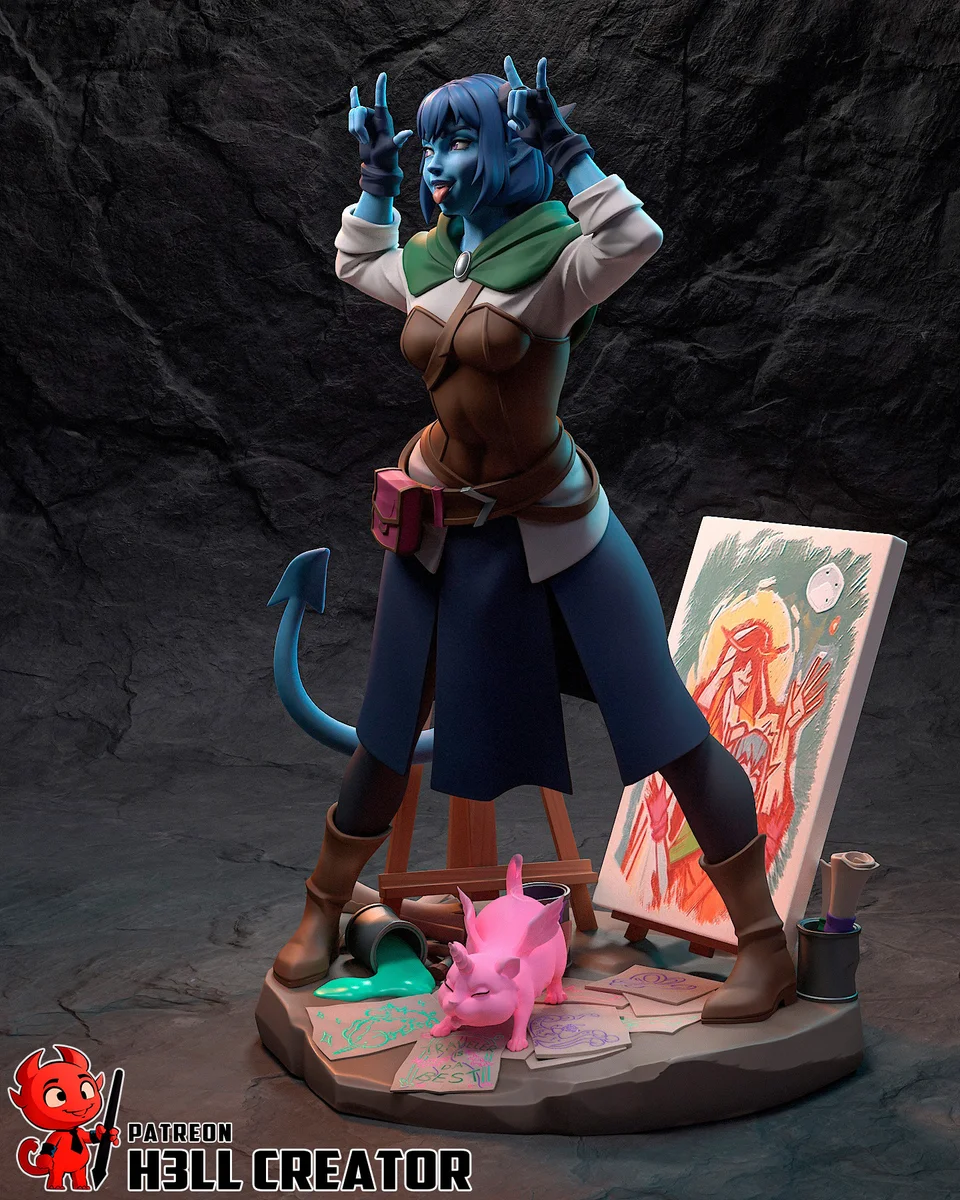 Jester Lavorre | Fan Art | 3D Printed Resin Model Garage Kit | *Un-Painted* | H3LL Creator 6