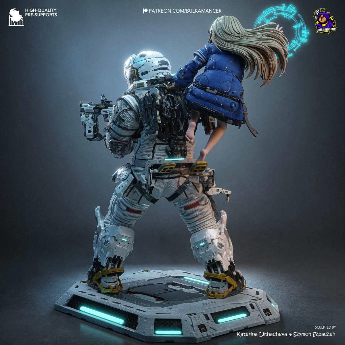 Diana and Hugh | Fan Art | 3D Printed Resin Model Garage Kit | *Un-Painted* | Bulkamancer 4