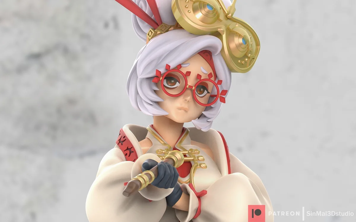 Purah | Fan Art | 3D Printed Resin Model Garage Kit | *Un-Painted* | Sin3Dstudio 4