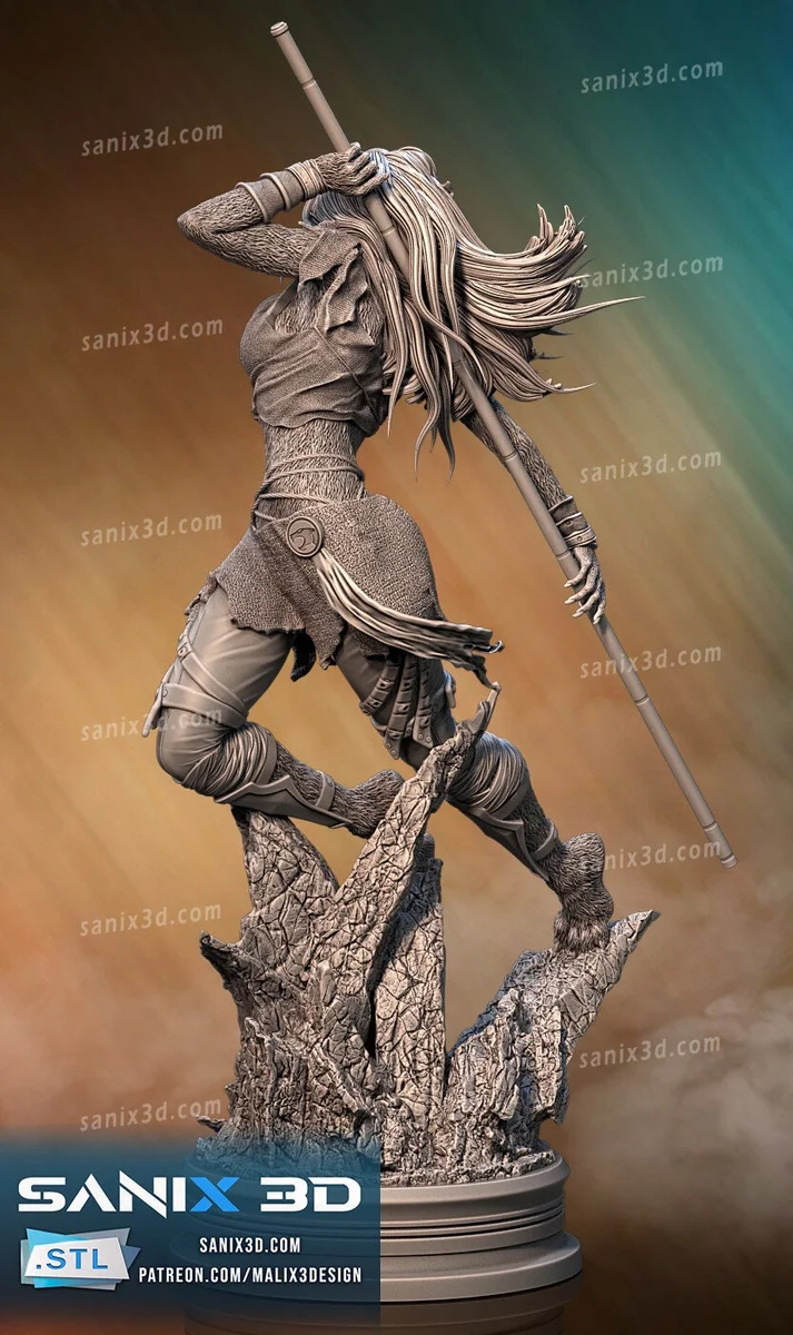 Cheetara | Fan Art | 3D Printed Resin Model Garage Kit | *Un-Painted* | Sanix3D 4